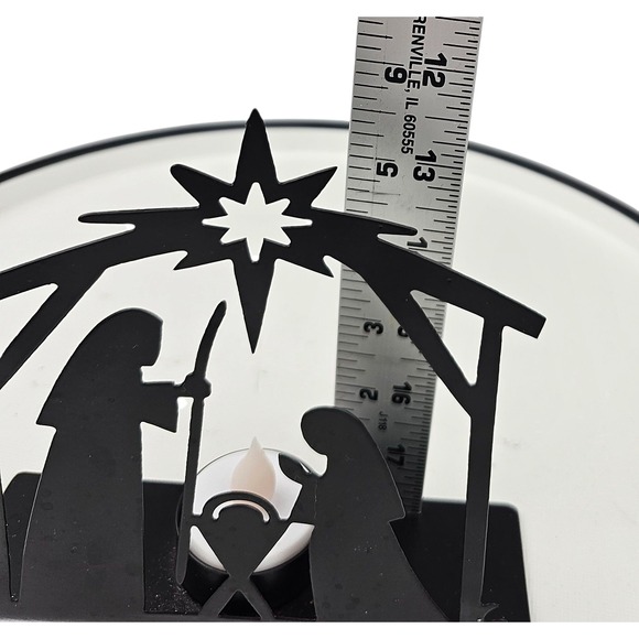 Nativity Scene Tea‎ Light Candle Holder Christmas Holiday Decoration - Picture 1 of 5